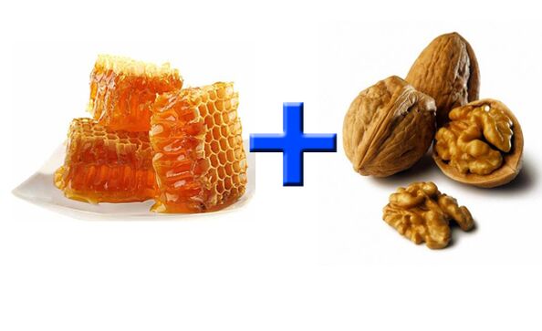 Le miel et les noix sont des aliments sains qui stimulent la puissance masculine